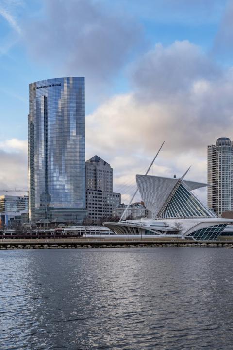 Northwestern Mutual's Tower and Commerce building in Milwaukee, Wisconsin.  